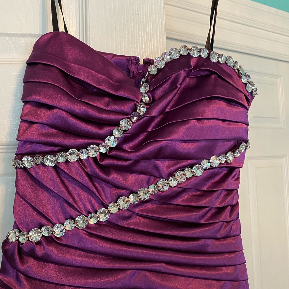 Purple cocktail dress